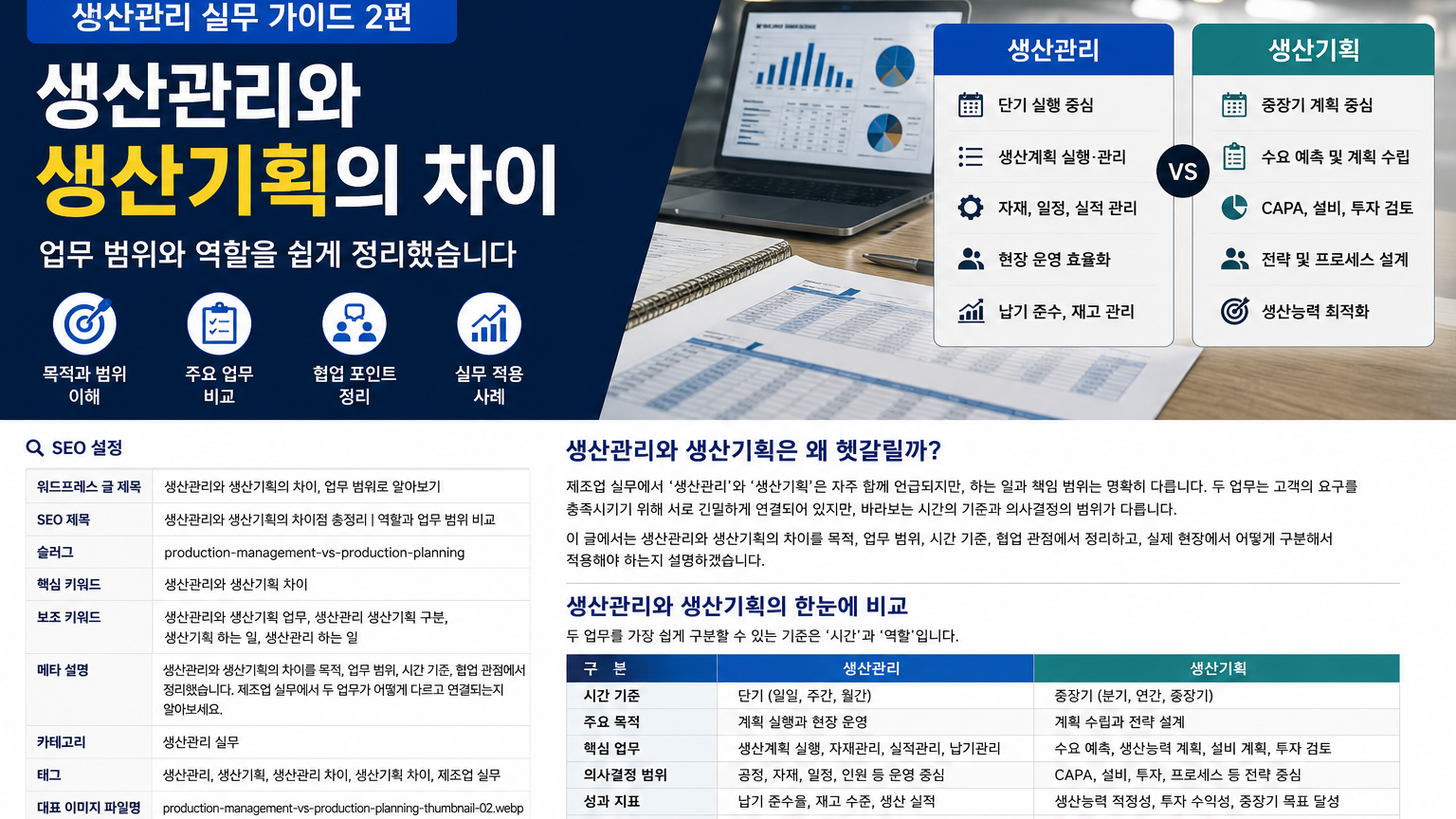생산관리와 생산기획 차이 썸네일